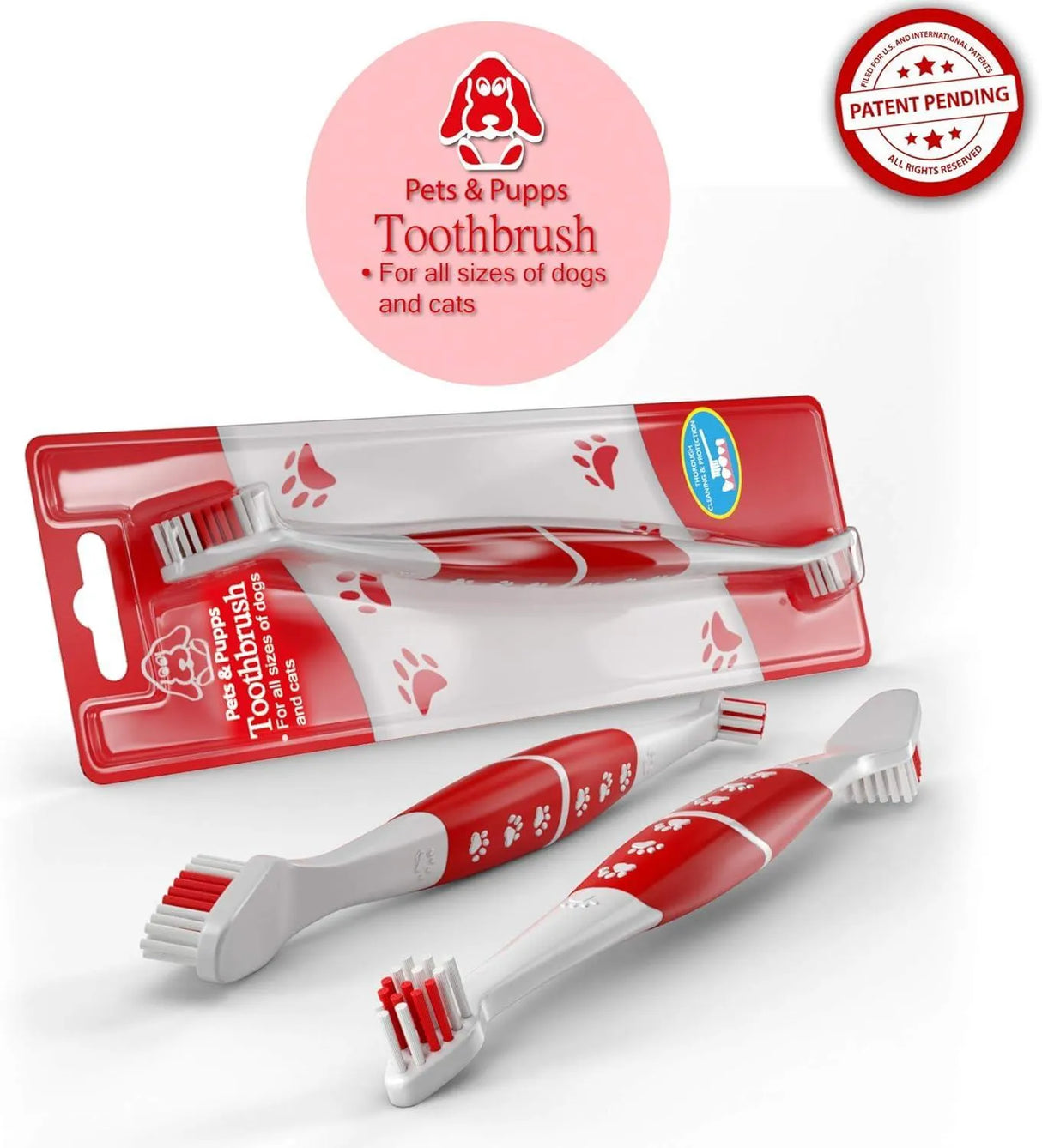 PETS & PUPPS - Pets & Pupps Pet Toothbrush for Dogs - The Red Vitamin MX - Cuidado Dental Para Perros - {{ shop.shopifyCountryName }}