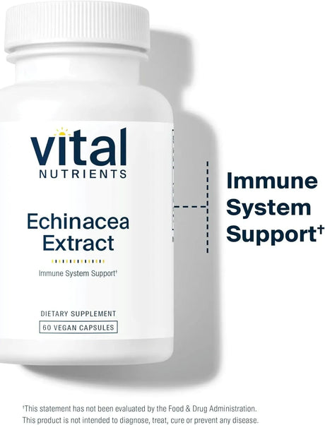 VITAL NUTRIENTS - Vital Nutrients Echinacea Extract 1000Mg. 60 Capsulas - The Red Vitamin MX - Suplementos Alimenticios - {{ shop.shopifyCountryName }}
