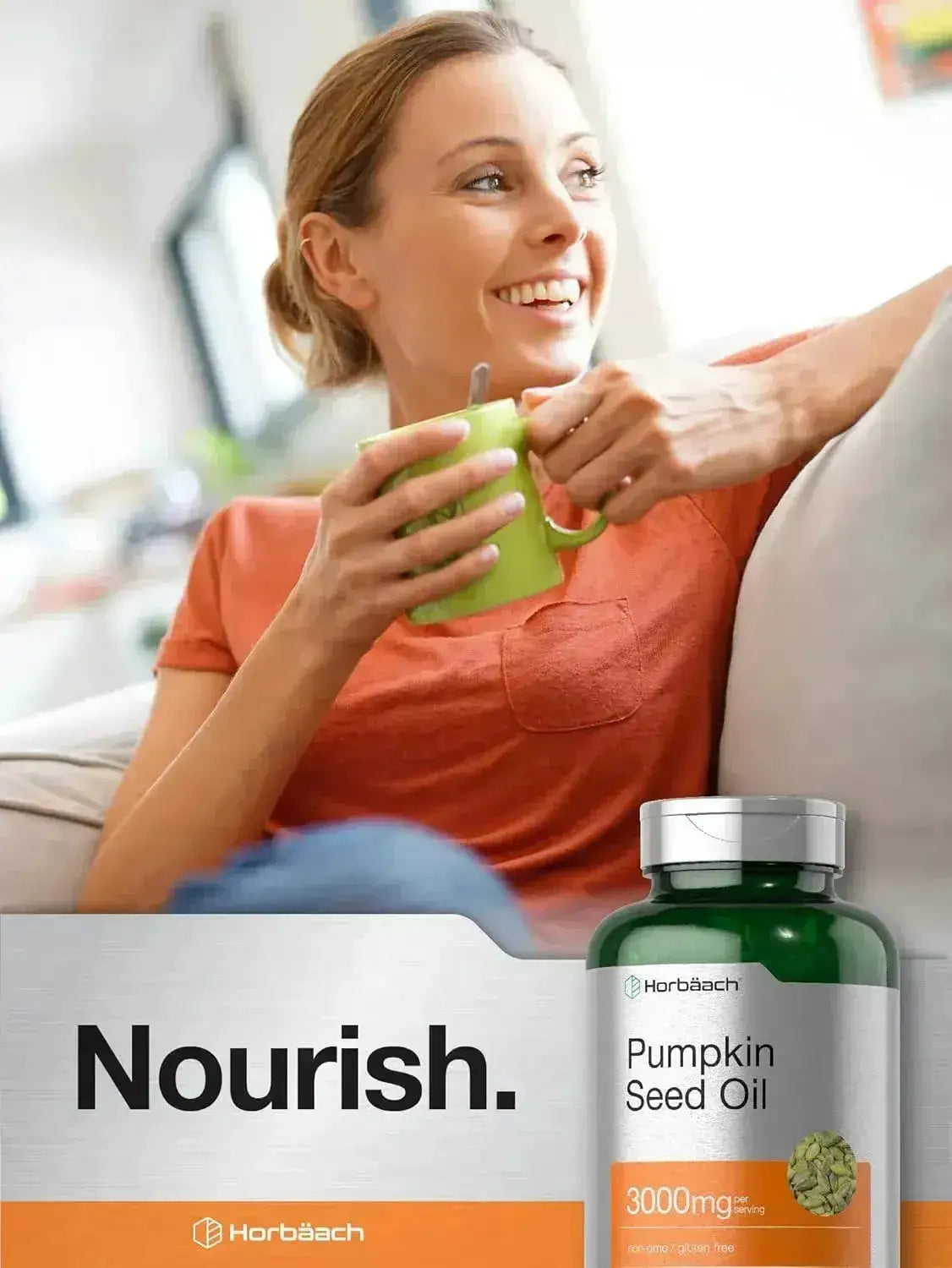 HORBAACH - Horbaach Pumpkin Seed Oil 3000Mg. 120 Capsulas Blandas - The Red Vitamin MX - Suplementos Alimenticios - {{ shop.shopifyCountryName }}