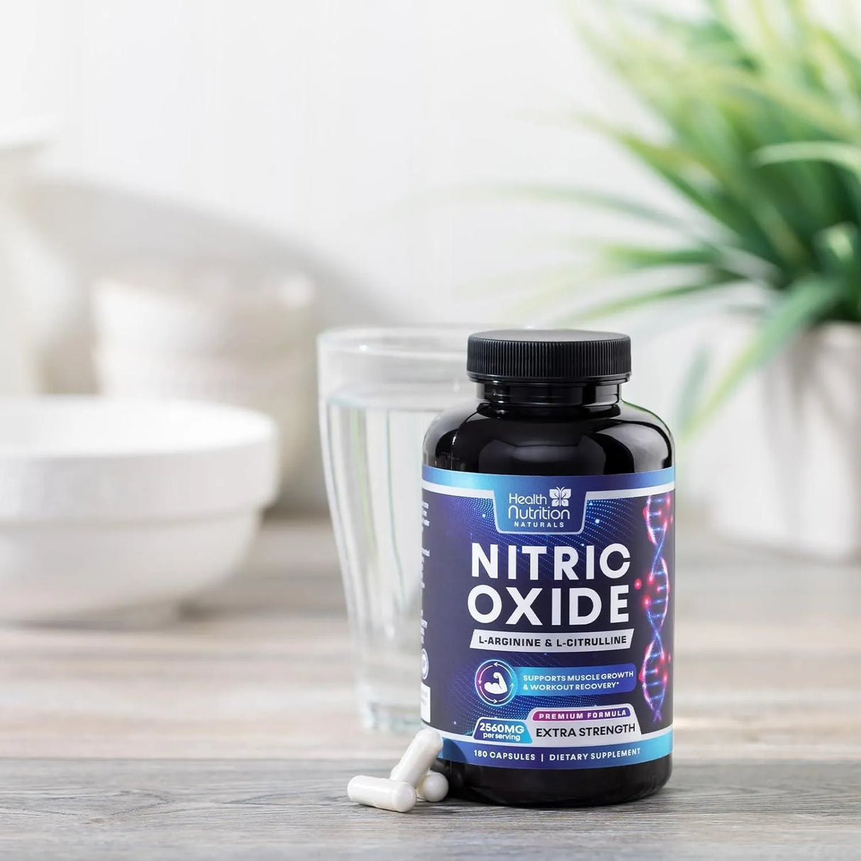 HEALTH NUTRITION NATURALS - Health Nutrition Naturals Extra Strength Nitric Oxide 180 Capsulas - The Red Vitamin MX - Suplementos Alimenticios - {{ shop.shopifyCountryName }}