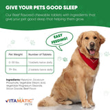 Vitamatic Melatonin for Dogs Beef Flavor 6Mg. 120 Tabletas Masticables
