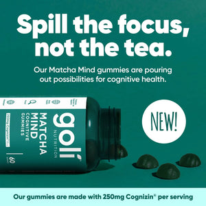 GOLI NUTRITION - Goli Matcha Mind Gummies 60 Gomitas - The Red Vitamin MX - Suplementos Alimenticios - {{ shop.shopifyCountryName }}