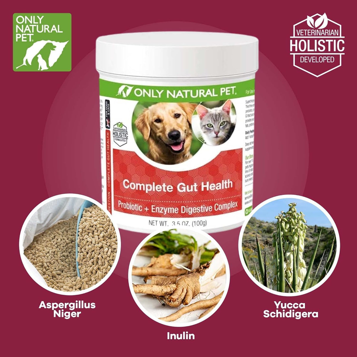 Only Natural Pet Complete Gut Health Complex 100Gr. 2 Pack