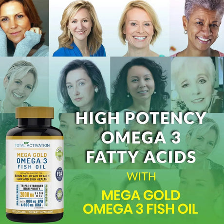 TOTAL ACTIVATION - Total Activation Omega 3 Burpless Max Strength Fish Oil 2000Mg. 120 Capsulas Blandas - The Red Vitamin MX - Suplementos Alimenticios - {{ shop.shopifyCountryName }}
