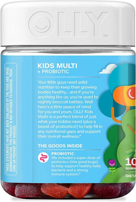 OLLY Kids Multivitamin + Probiotic Gummy 100 Gomitas