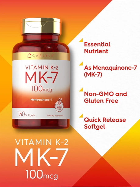 CARLYLE - Carlyle Vitamin K2 MK7 100mcg 150 Capsulas Blandas - The Red Vitamin MX - Suplementos Alimenticios - {{ shop.shopifyCountryName }}