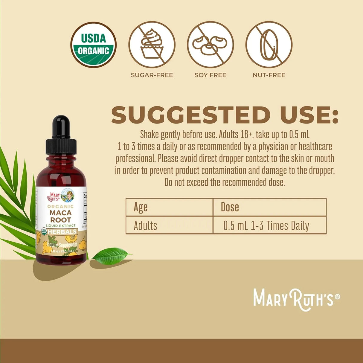 MARY RUTH ORGANICS - Mary Ruth's Organic Maca Root 1 Fl.Oz. - The Red Vitamin MX - Suplementos Alimenticios - {{ shop.shopifyCountryName }}