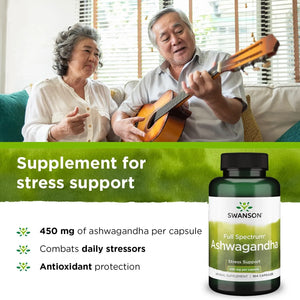 SWANSON - Swanson Ashwagandha Powder 450Mg. 100 Capsulas - The Red Vitamin MX - Suplementos Alimenticios - {{ shop.shopifyCountryName }}