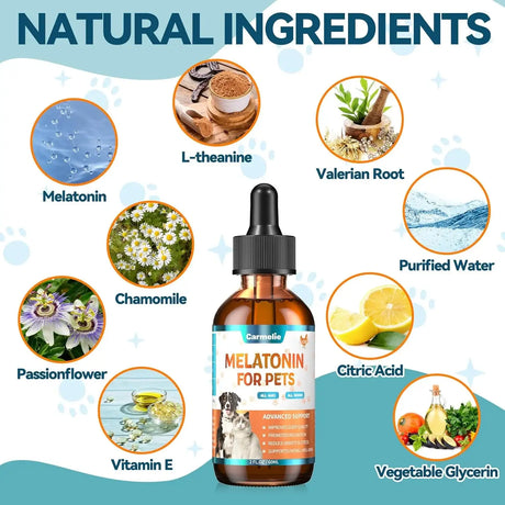 CARMELIE - Carmelie Melatonin for Pets 60Ml. - The Red Vitamin MX - Relajantes Para Perros - {{ shop.shopifyCountryName }}