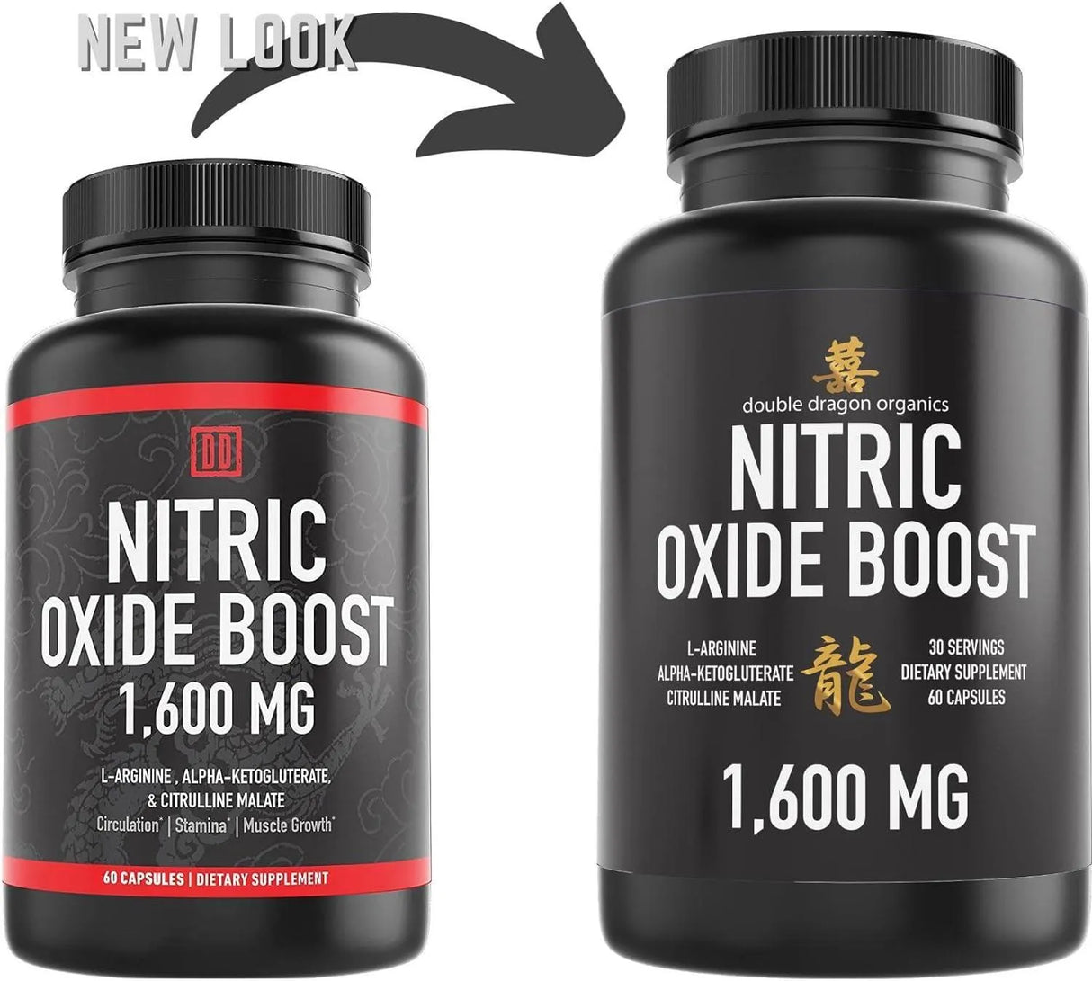 DOUBLE DRAGON ORGANICS - Double Dragon Organics Nitric Oxide Booster 1600Mg. 60 Capsulas - The Red Vitamin MX - Suplementos Alimenticios - {{ shop.shopifyCountryName }}