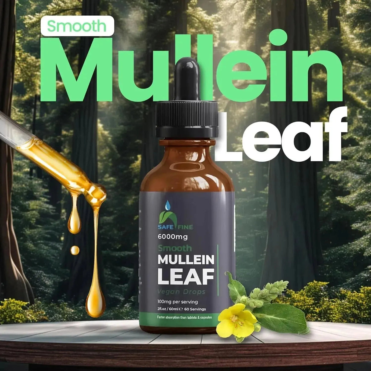 SAFEFINE - Safefine Mullein Leaf Extract 60Ml. - The Red Vitamin MX - Suplementos Alimenticios - {{ shop.shopifyCountryName }}