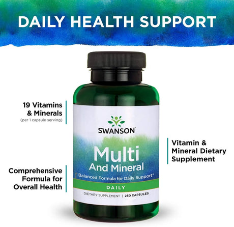 SWANSON - Swanson Multi and Mineral 250 Capsulas 2 Pack - The Red Vitamin MX - Suplementos Alimenticios - {{ shop.shopifyCountryName }}