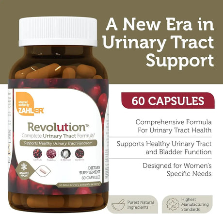 ZAHLER - Zahler Revolution Complete Womens Urinary Tract Health Formula 60 Capsulas - The Red Vitamin MX - Suplementos Alimenticios - {{ shop.shopifyCountryName }}