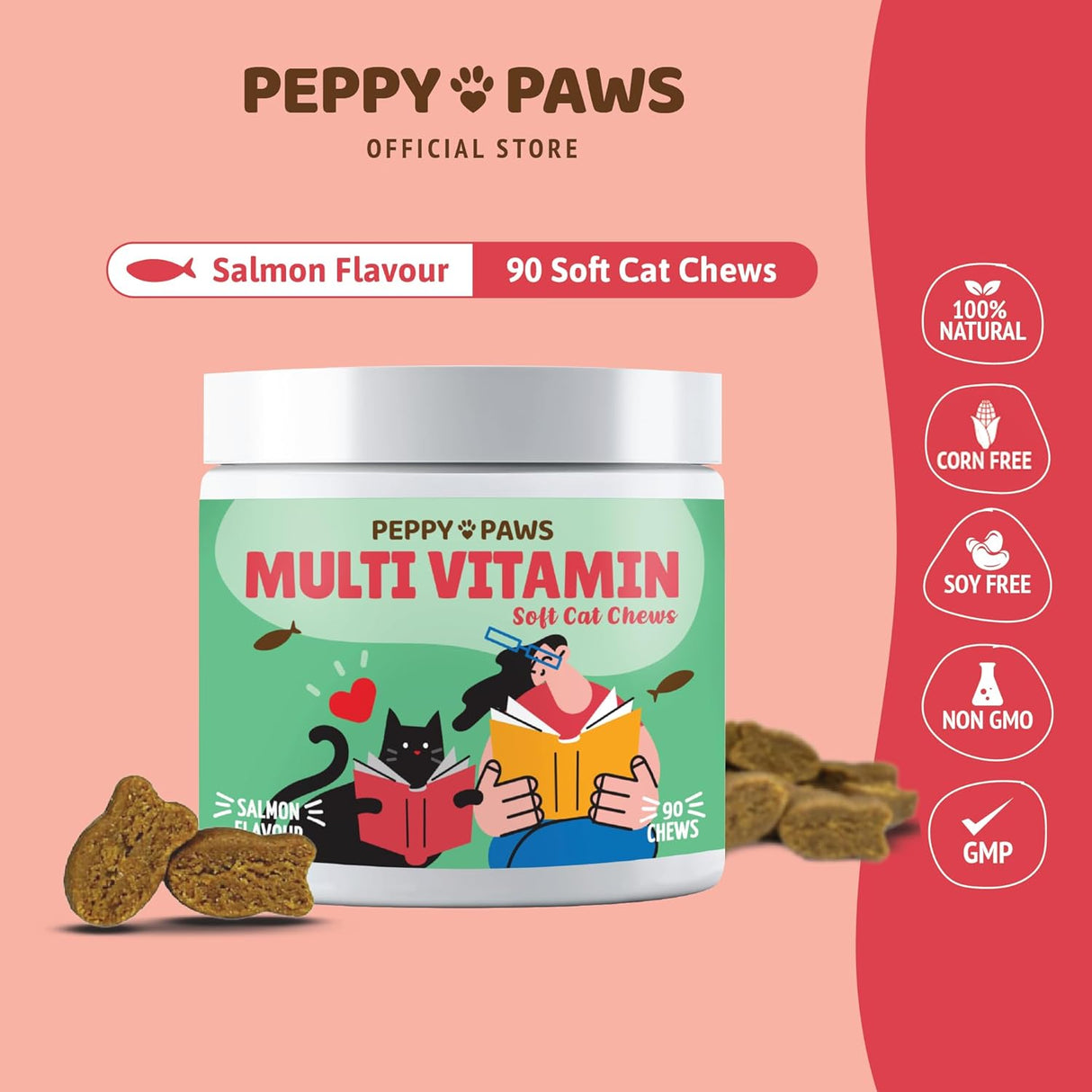 PEPPY PAWS Multivitamin for Cats 90 Masticables
