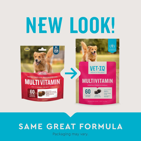 VETIQ - VetIQ Multivitamin Supplement for Dogs Hickory Smoke Flavored 60 Masticables - The Red Vitamin MX - Multivitamínicos Para Perros - {{ shop.shopifyCountryName }}