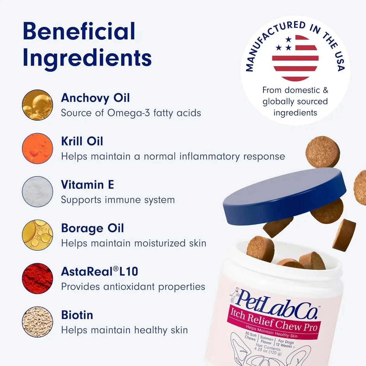 PETLAB CO. - PetLab Co. Salmon Itch Relief Chew Pro for Dogs 30 Masticables - The Red Vitamin MX - Remedios Para La Picazón De Perros - {{ shop.shopifyCountryName }}