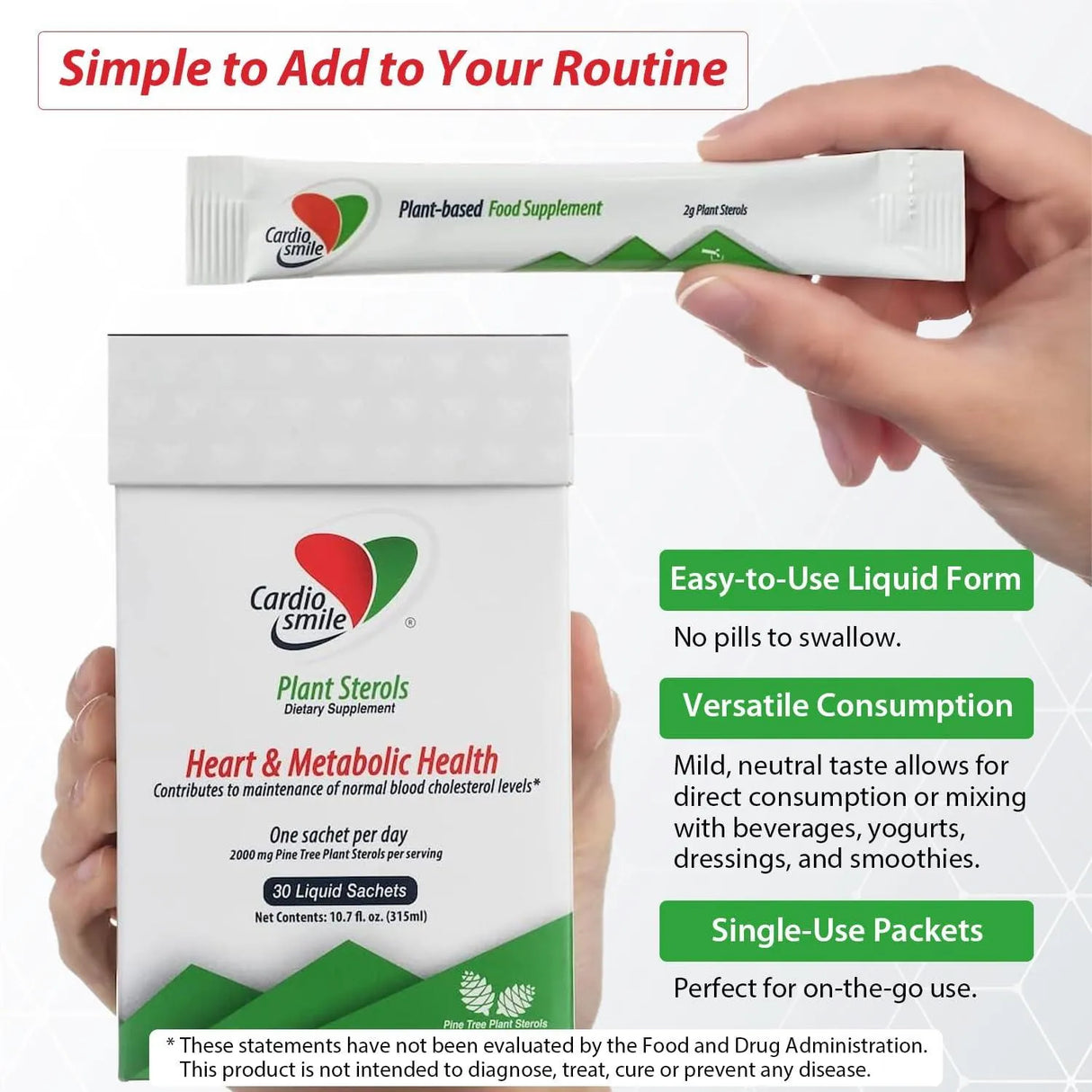 CARDIOSMILE - Cardiosmile Plant Sterols Supports Healthy Cholesterol 30 Paquetes - The Red Vitamin MX - Suplementos Alimenticios - {{ shop.shopifyCountryName }}