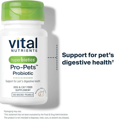 VITAL NUTRIENTS - Vital Nutrients Pro Pets Probiotics for Dogs and Cats 60 Tabletas - The Red Vitamin MX - Probióticos Para Perros - {{ shop.shopifyCountryName }}