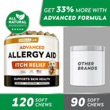STRELLALAB - StrellaLab Advanced Dog Allergy Relief & Anti Itch Support Chews Bacon 120 Masticables - The Red Vitamin MX - Remedios Para La Picazón De Perros - {{ shop.shopifyCountryName }}