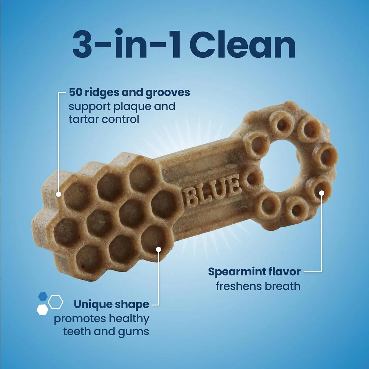 BLUE BUFFALO - Blue Buffalo Dental Chews Medium Natural Dog Treats Chicken & Spearmint 28 Piezas - The Red Vitamin MX - Cuidado Dental Para Perros - {{ shop.shopifyCountryName }}