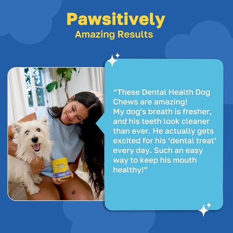 HAPPY PAWS - Happy Paws Dental Chews for Dogs Spearmint Flavor 100 Masticables 2 Pack - The Red Vitamin MX - Cuidado Dental Para Perros - {{ shop.shopifyCountryName }}