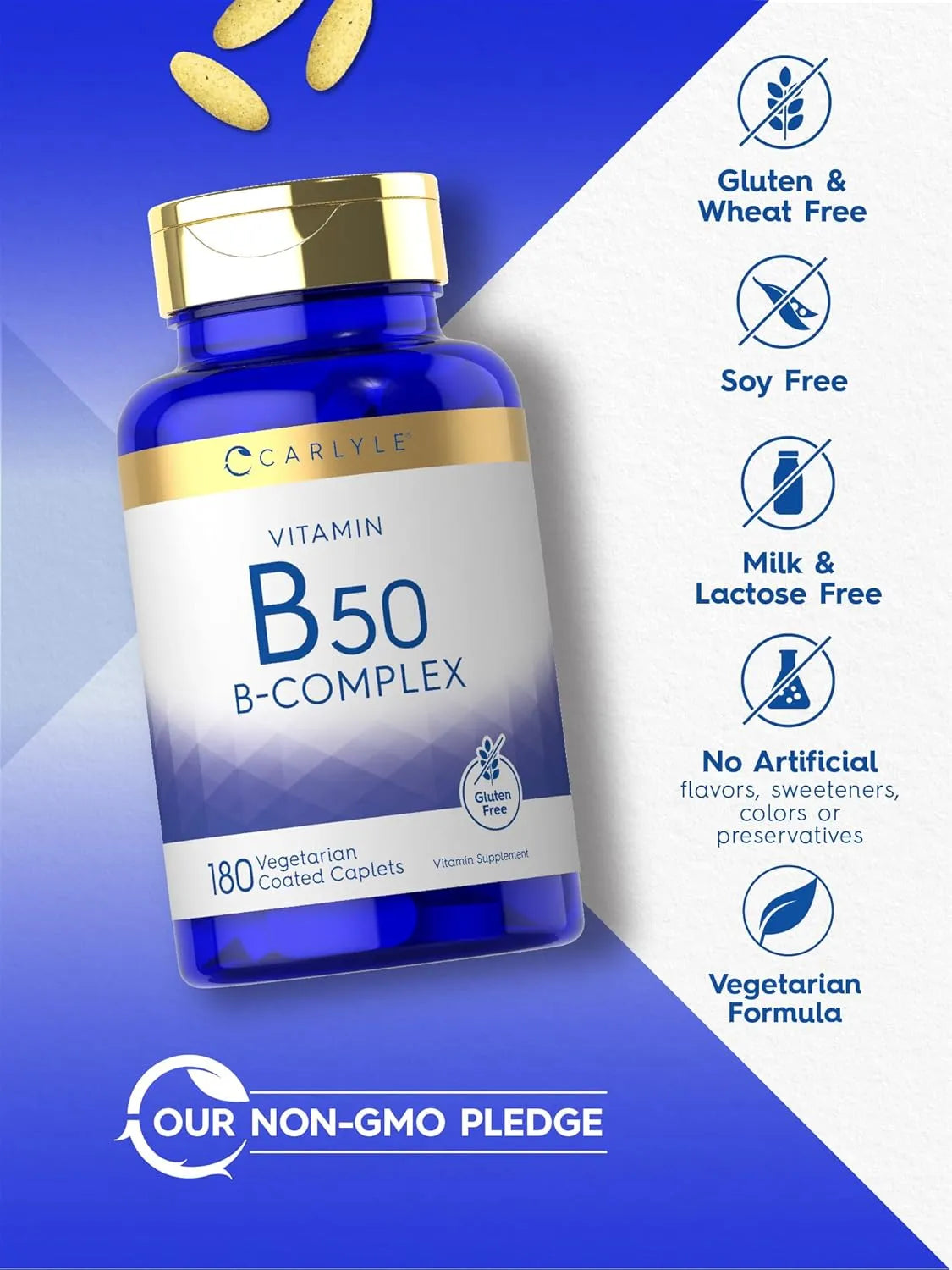 CARLYLE - Carlyle Vitamin B50 Complex 180 Tabletas - The Red Vitamin MX - Suplementos Alimenticios - {{ shop.shopifyCountryName }}