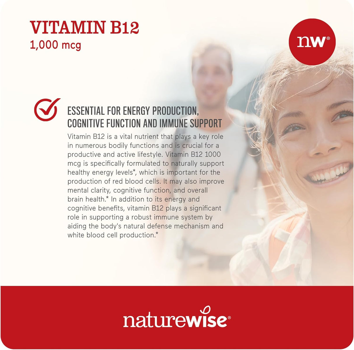 NatureWise Vitamin B12 1,000mcg 360 Capsulas Blandas