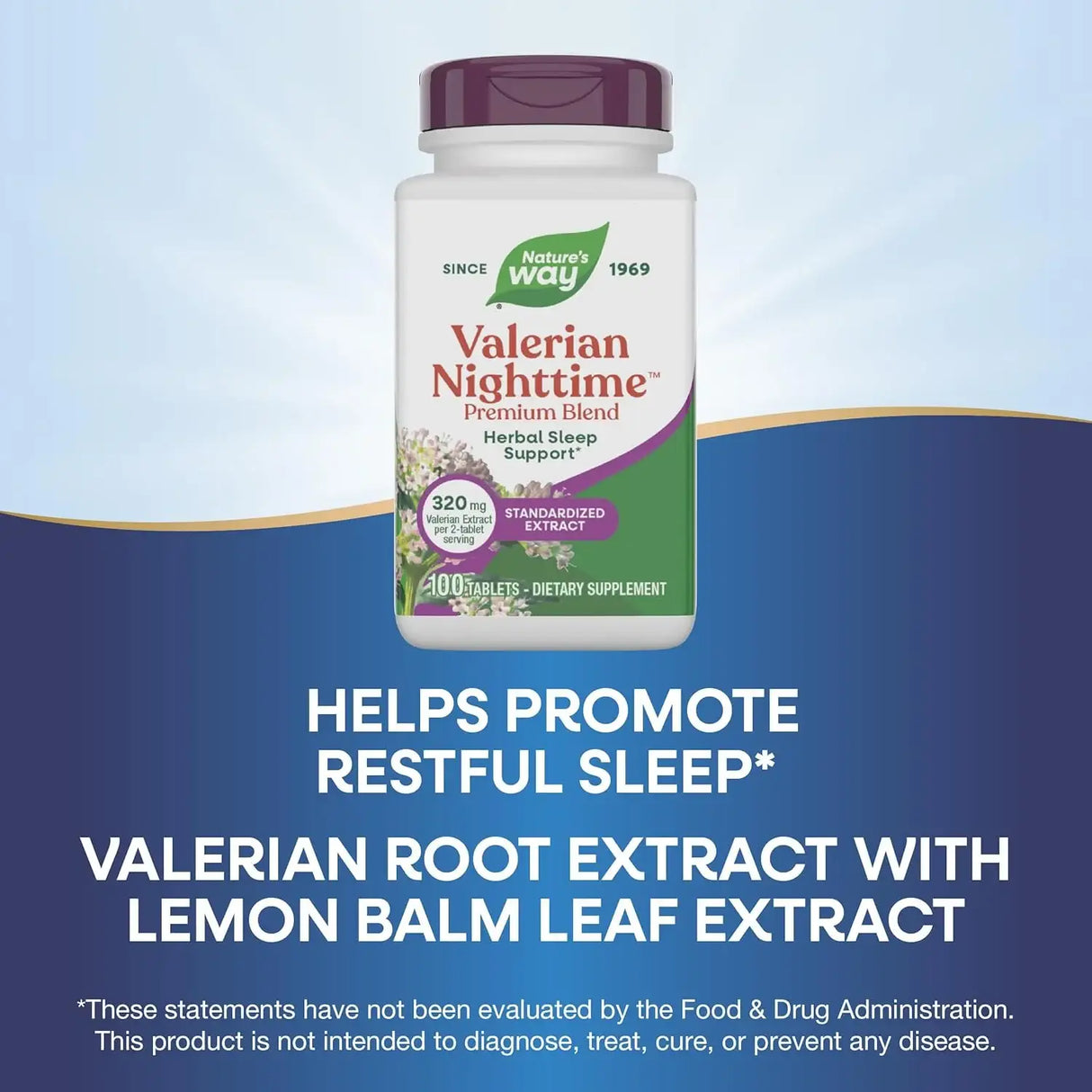 NATURE'S WAY - Nature's Way Valerian Nighttime 320Mg. 100 Tabletas - The Red Vitamin MX - Suplementos Alimenticios - {{ shop.shopifyCountryName }}
