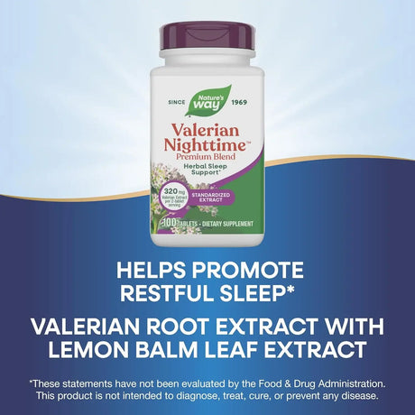 NATURE'S WAY - Nature's Way Valerian Nighttime 320Mg. 100 Tabletas - The Red Vitamin MX - Suplementos Alimenticios - {{ shop.shopifyCountryName }}