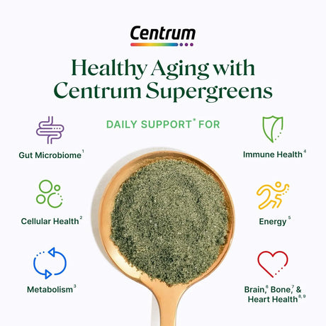 CENTRUM - Centrum Supergreens Superfood Powder 300Gr. - The Red Vitamin MX - Suplementos Alimenticios - {{ shop.shopifyCountryName }}