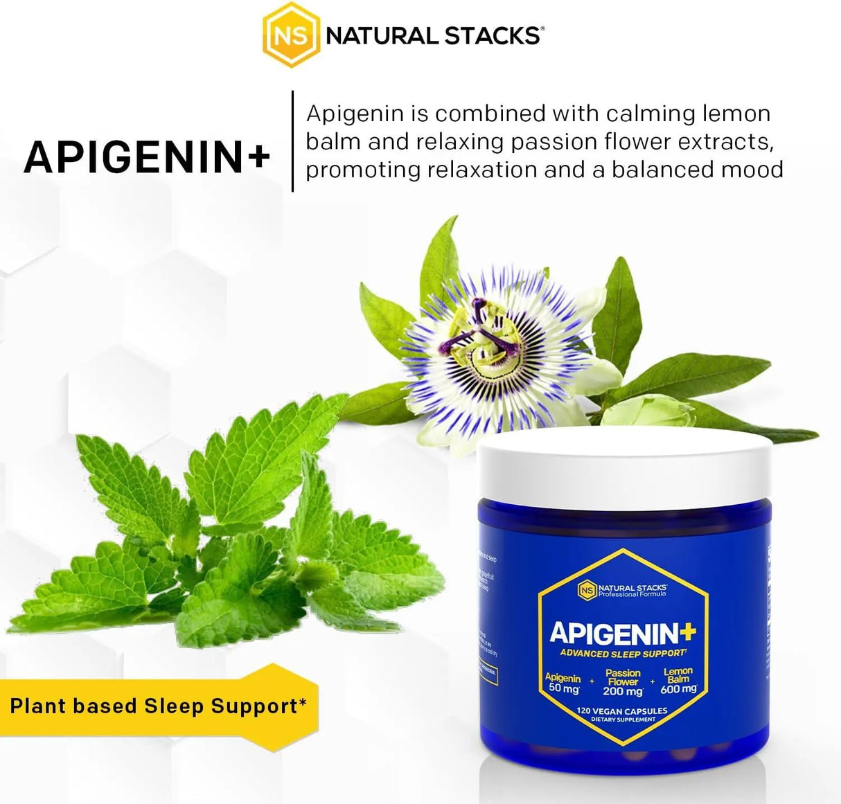 NATURAL STACKS - Natural Stacks Apigenin 50Mg. 120 Capsulas - The Red Vitamin MX - Suplementos Alimenticios - {{ shop.shopifyCountryName }}