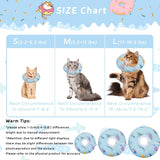 Seyezo Cat Cone Collar Soft Blue Fish Large