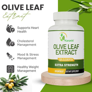 NARAVIS - Naravis Olive Leaf Extract 120 Capsulas - The Red Vitamin MX - Suplementos Alimenticios - {{ shop.shopifyCountryName }}