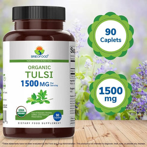 BRIEOFOOD - Brieofood Organic Tulsi Holy Basil 1500Mg. 90 Tabletas - The Red Vitamin MX - Suplementos Alimenticios - {{ shop.shopifyCountryName }}