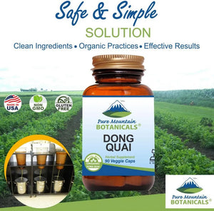 PURE MOUNTAIN BOTANICALS - Pure Mountain Botanicals Dong Quai 90 Capsulas - The Red Vitamin MX - Suplementos Alimenticios - {{ shop.shopifyCountryName }}