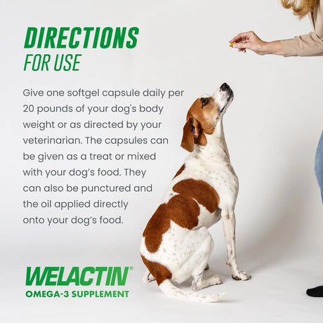 NUTRAMAX - Nutramax Welactin Canine Soft Gel 120 Capsulas Blandas - The Red Vitamin MX - Aceite De Pescado Para Perros - {{ shop.shopifyCountryName }}