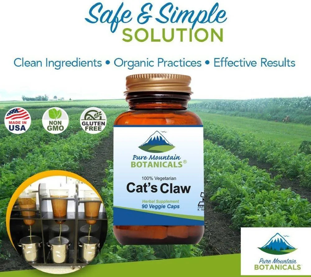 PURE MOUNTAIN BOTANICALS - Pure Mountain Botanicals Cat’s Claw 90 Capsulas - The Red Vitamin MX - Suplementos Alimenticios - {{ shop.shopifyCountryName }}