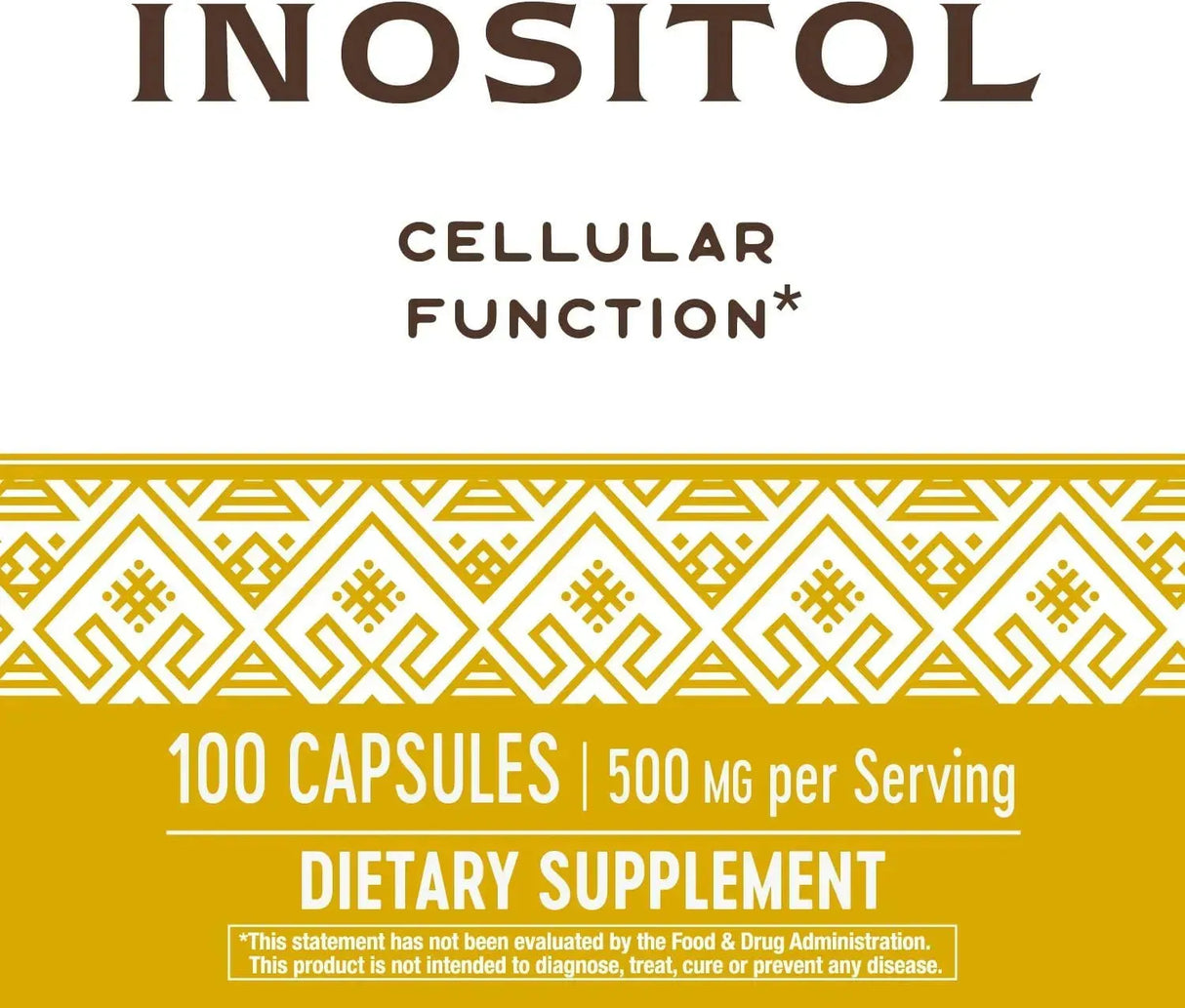 NATURE'S WAY - Nature's Way Inositol 500Mg. 100 Capsulas - The Red Vitamin MX - Suplementos Alimenticios - {{ shop.shopifyCountryName }}