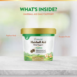 NaturVet Hairball Aid Supplement for Cats 60 Masticables