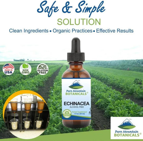 PURE MOUNTAIN BOTANICALS - Pure Mountain Botanicals Liquid Echinacea Drops 1 Fl.Oz. - The Red Vitamin MX - Suplementos Alimenticios - {{ shop.shopifyCountryName }}