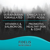 FIDELIS Skin & Coat Plus+ Dog Skin & Coat Supplement 120 Masticables