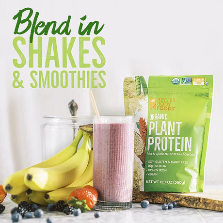 BETTERBODY FOODS - BetterBody Foods Organic Plant Based Protein Powder 360Gr. - The Red Vitamin MX - Suplementos Alimenticios - {{ shop.shopifyCountryName }}