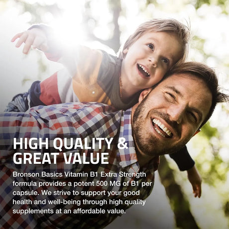 BRONSON - Bronson Vitamin B1 Extra Strength 500Mg. 60 Capsulas - The Red Vitamin MX - Suplementos Alimenticios - {{ shop.shopifyCountryName }}