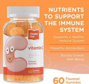 Zahler Chapter One Vitamin C Gummies for Adults & Kids 60 Gomitas