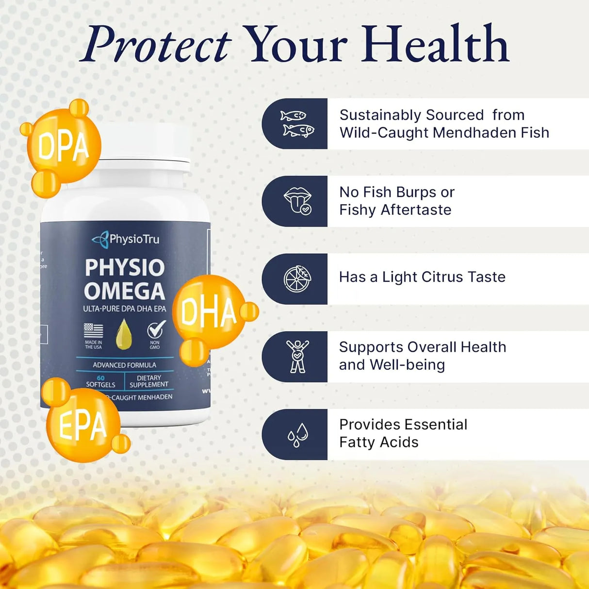 PHYSIOTRU - PhysioTru Physio Omega 3 60 Capsulas Blandas - The Red Vitamin MX - Suplementos Alimenticios - {{ shop.shopifyCountryName }}