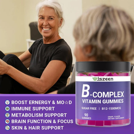 WISZEEN - Wiszeen Sugar Free Vitamin B Complex Gummies 90 Gomitas 2 Pack - The Red Vitamin MX - Suplementos Alimenticios - {{ shop.shopifyCountryName }}