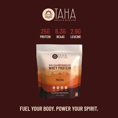 TAHA - Taha New Zealand Grass-Fed Whey Protein Concentrate Powder Mocha 907Gr. - The Red Vitamin MX - Suplementos Alimenticios - {{ shop.shopifyCountryName }}