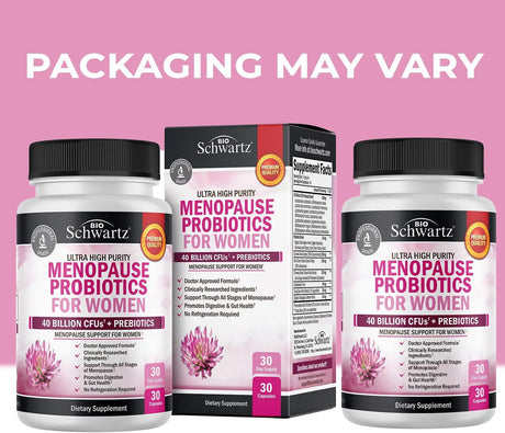 BIO SCHWARTZ - BioSchwartz Menopause Probiotics for Women 30 Capsulas - The Red Vitamin MX - Suplementos Alimenticios - {{ shop.shopifyCountryName }}