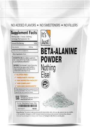 IT´S JUST! - It's Just! Beta-Alanine Powder Unflavored 83 Servicios 250Gr. - The Red Vitamin MX - Suplementos Alimenticios - {{ shop.shopifyCountryName }}