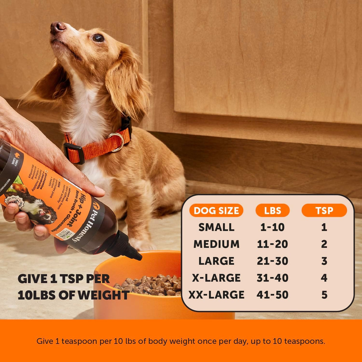 Pet Honesty Hip & Joint Dog Food Topper Bone Broth 12 Fl.Oz.